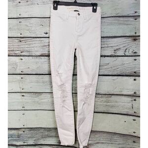 American Eagle Size 0 White Skinny Jegging